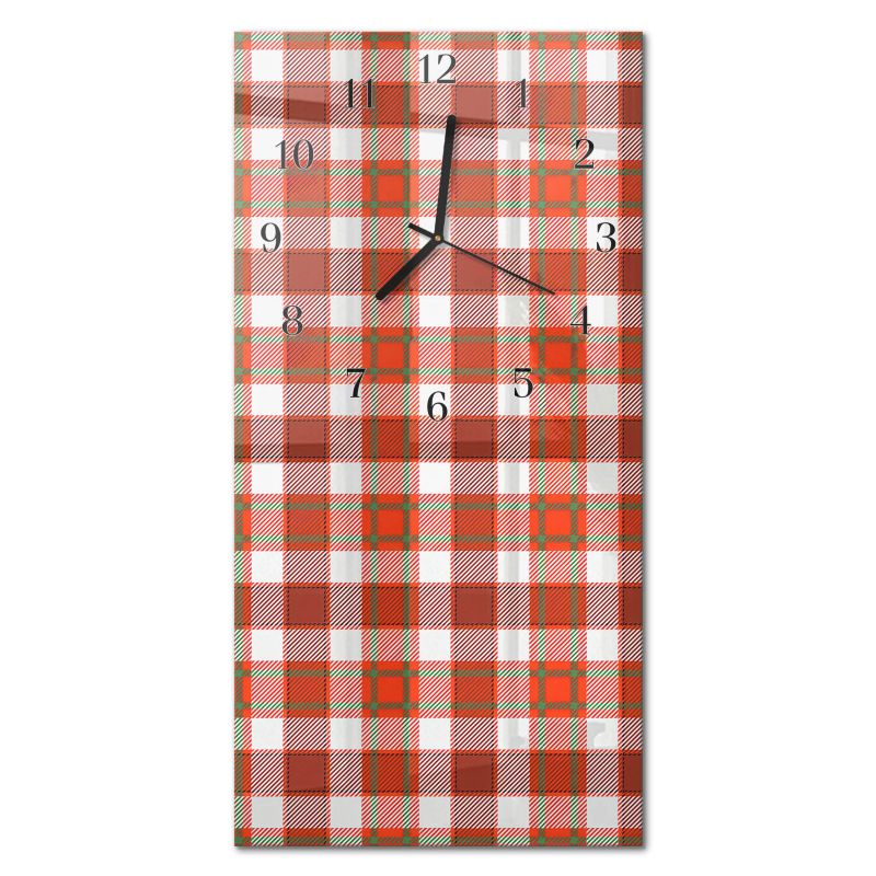 Zegar Ścienny Tulup 30x60 cm z Czarnymi Wskazówkami Siatka 1 szt.