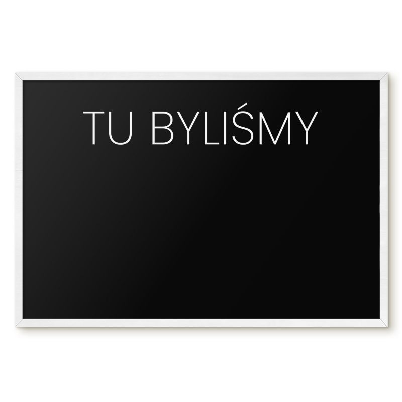 Tablica Magnetyczna Tulup 60x40 cm Tu byliśmy 8 - Biała rama Do salonu, sypialni 1 szt.