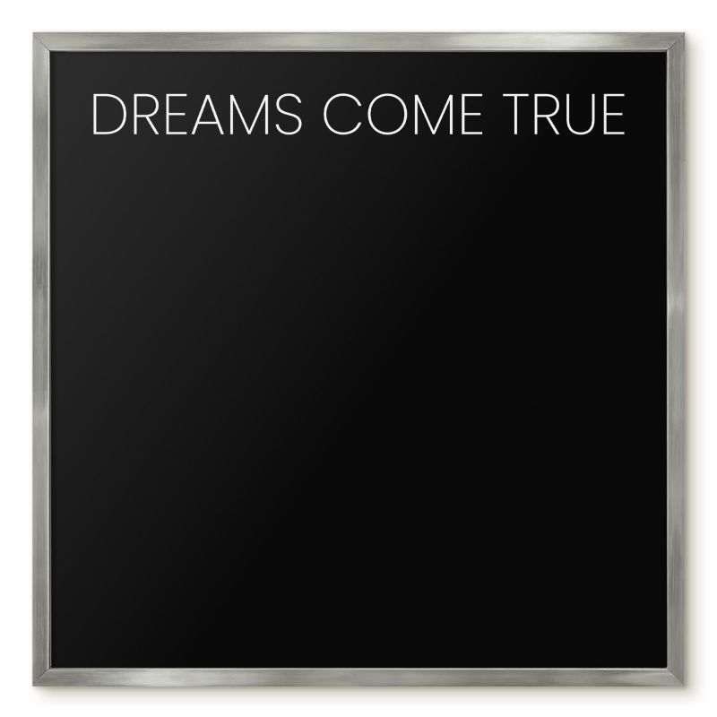Tablica Magnetyczna Tulup 50x50 cm Dreams come true 8 - Srebrna rama Do salonu, sypialni 1 szt.
