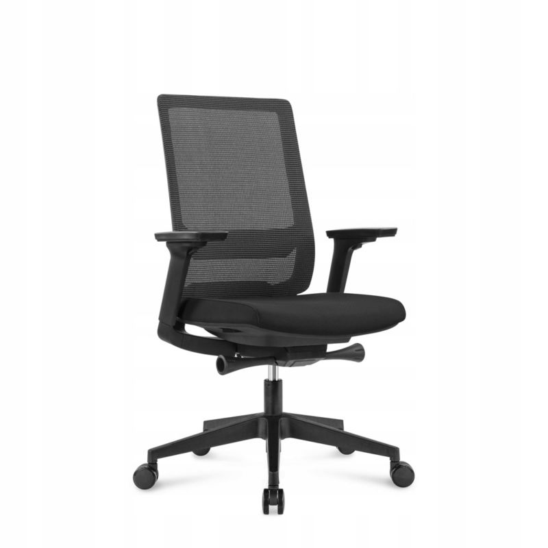 Fotel Elzap ergonomiczny Sidde M czarny tkanina/siatka 1szt
