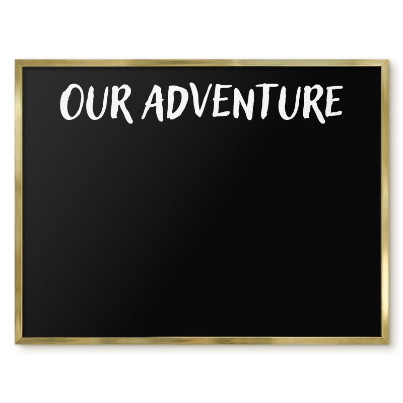 Tablica Magnetyczna Do Sypialni Tulup 80x60 cm Our adventure 5 - Złota rama Do salonu, sypialni 1 szt.