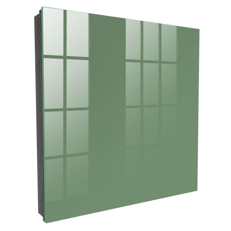 Organizer Na Klucze Tulup 30x30 cm Zgaszona zieleń - Czarna - Otwierana na prawo 1 szt.