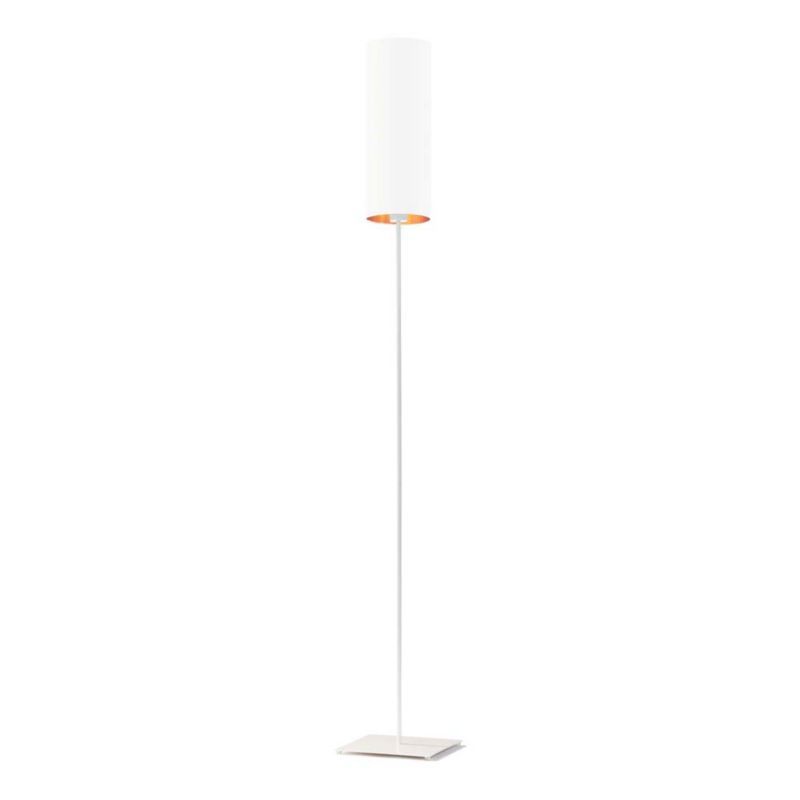 Lampa stojąca Volta Light Factory podłogowa z abażurem biały ze złotem tuba BELL 1 szt.