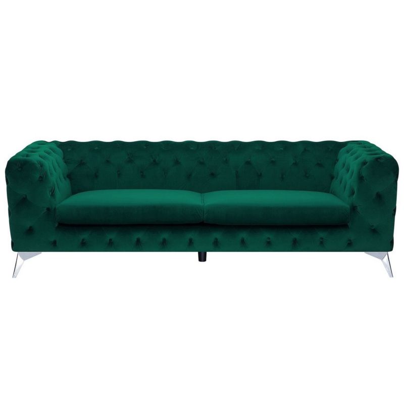 Sofa dla 3 osób Sotra Welur Szmaragdowy 1 szt.