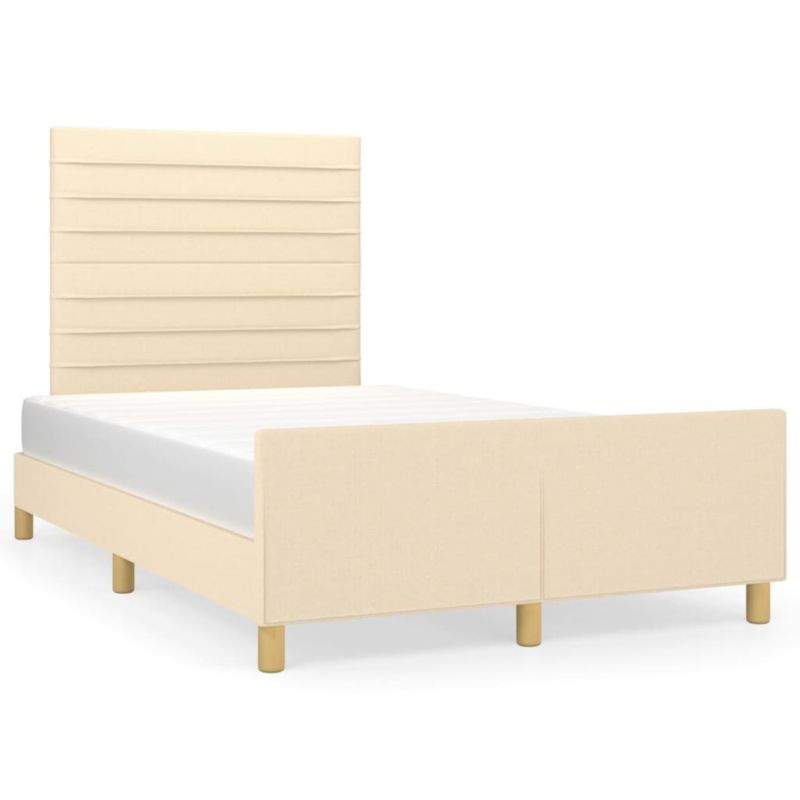 Łóżko tapicerowane WaszeMeble 120x200 cm kremowe WM-3125127 1 szt.