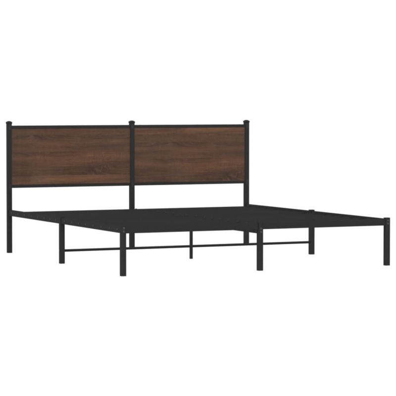 Łóżko metalowe WaszeMeble 160x200 cm brązowy WM-4007768 1 szt.