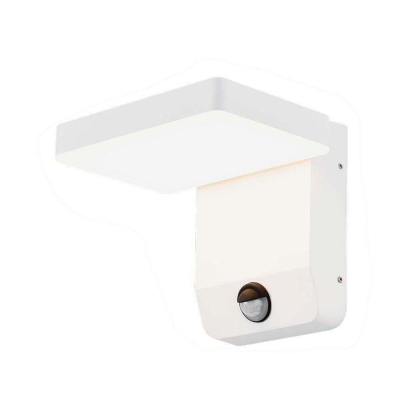 Kinkiet zewnętrzny z czujnikiem V-TAC 11020S biały LED 17W 3000K 2520lm IP65 wym: 17 x 17,8 x 16 cm aluminium - 1 szt.
