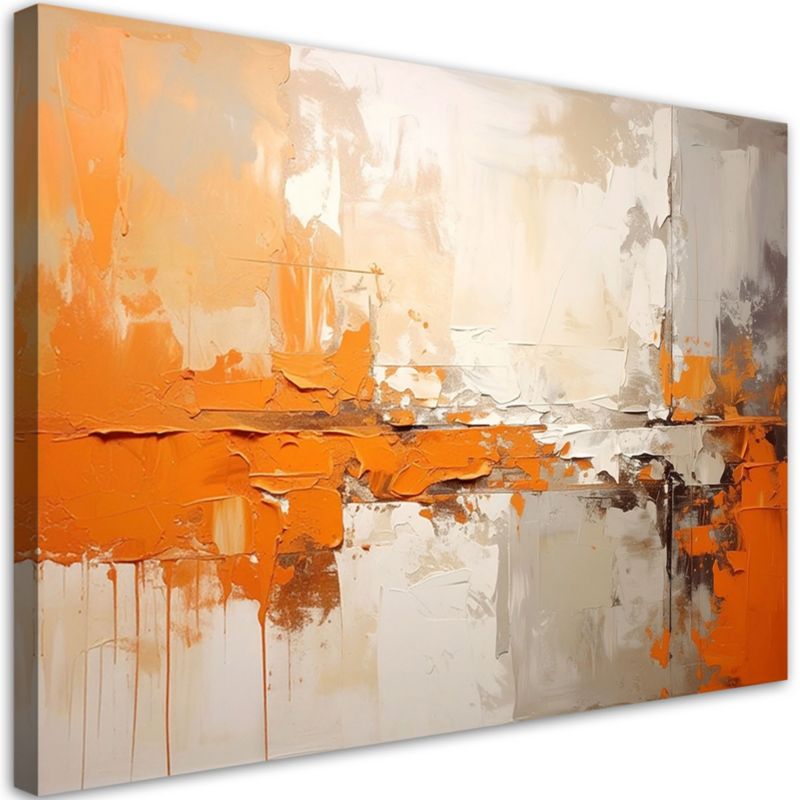 Obraz na płótnie Feeby do salonu sypialni kuchni biura loftu, Abstrakcja, poziomy, akcent do biura, wzór 62223, 90x60 cm, 1 szt.