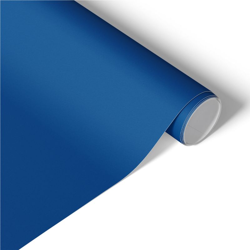 Okleina na Meble Tulup 50x100 cm Ciemny błękit Samoprzylepna Folia do Renowacji DIY 1 rol.