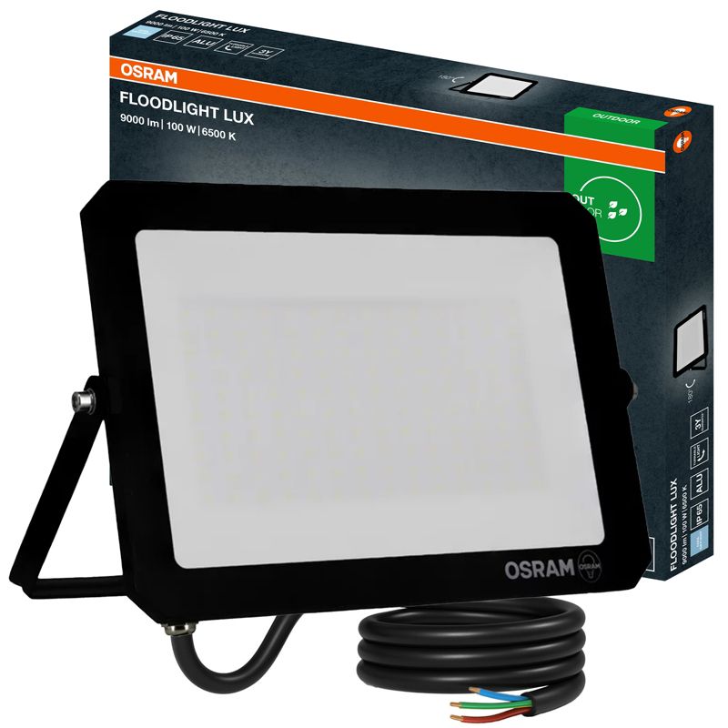 Naświetlacz Floodlight Lux LED OSRAM Halogen Zewnętrzny Reflektor 100W 6500K 9000lm IP65 1 szt.