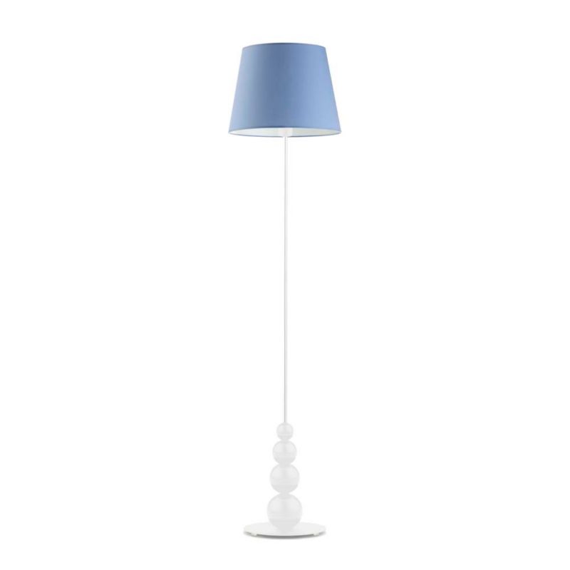 Lampa stojąca Volta Light Factory podłogowa z abażurem niebieski stożek TENEZI 1szt.