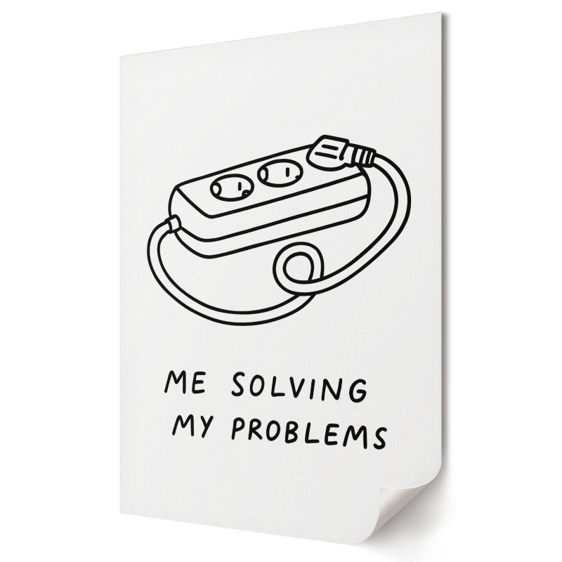 Plakat canvas Wallfluent Format A1 My problems Formacja Artystyczna Monako 1 szt.