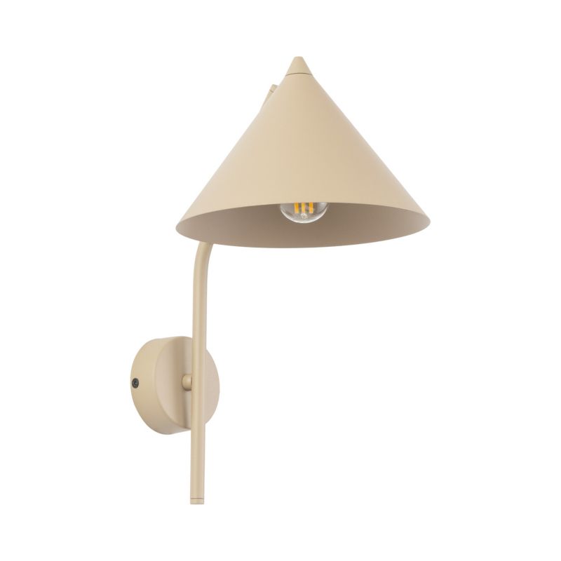 Kinkiet Tk Lighting Cono Sabia beżowy metalowy stożek 1Xe27 - 1szt.