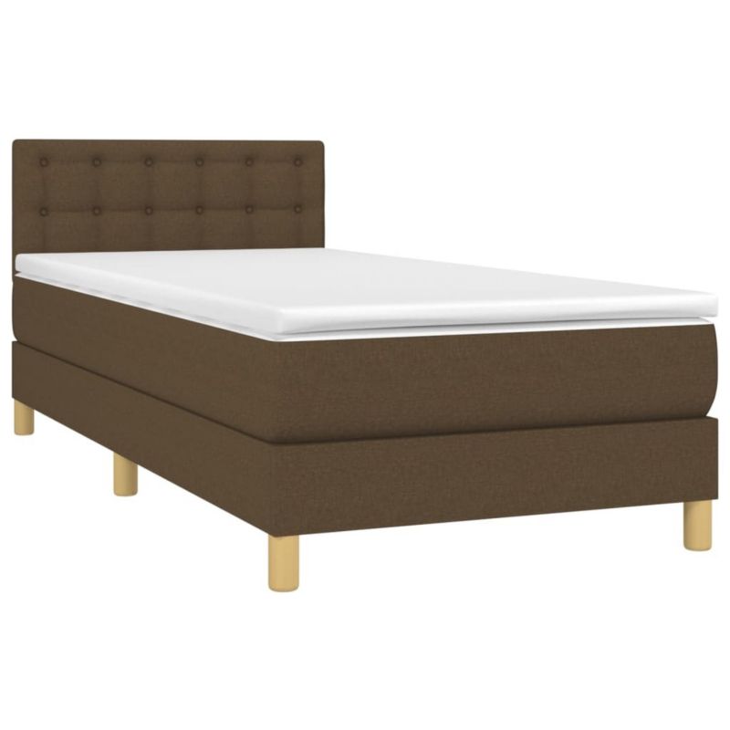 Łóżko kontynentalne WaszeMeble 80x200 cm brązowe WM-3133992 1 szt.