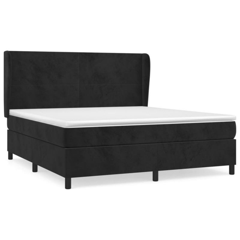 Łóżko kontynentalne WaszeMeble 160x200 cm czarne WM-3129101 1 szt.