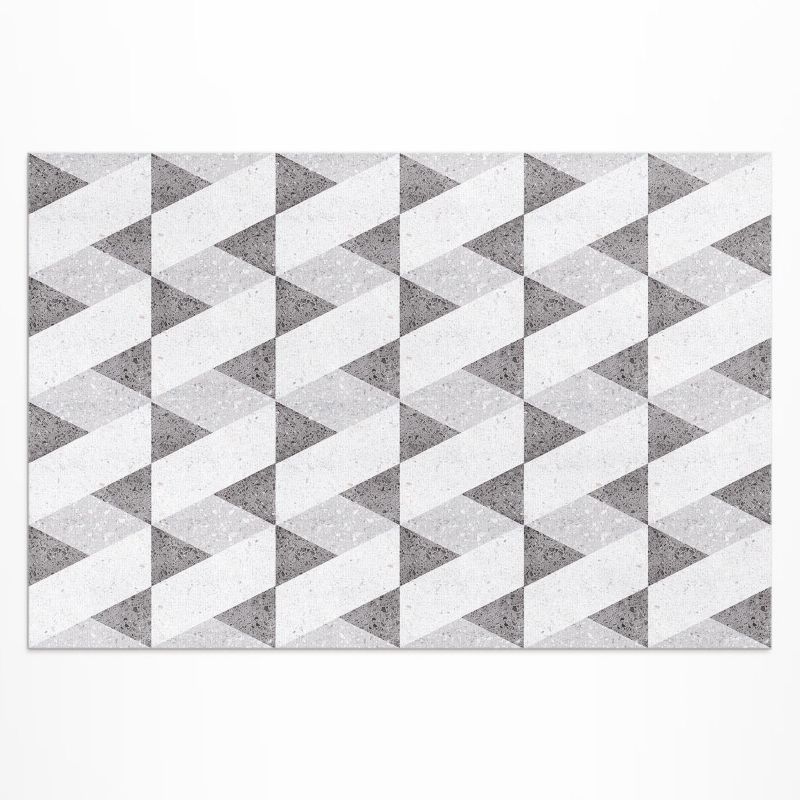 Zewnętrzny Dywan Winylowy Wallfluent 140x210 cm Geometryczne kamienne kafelki 1 szt.