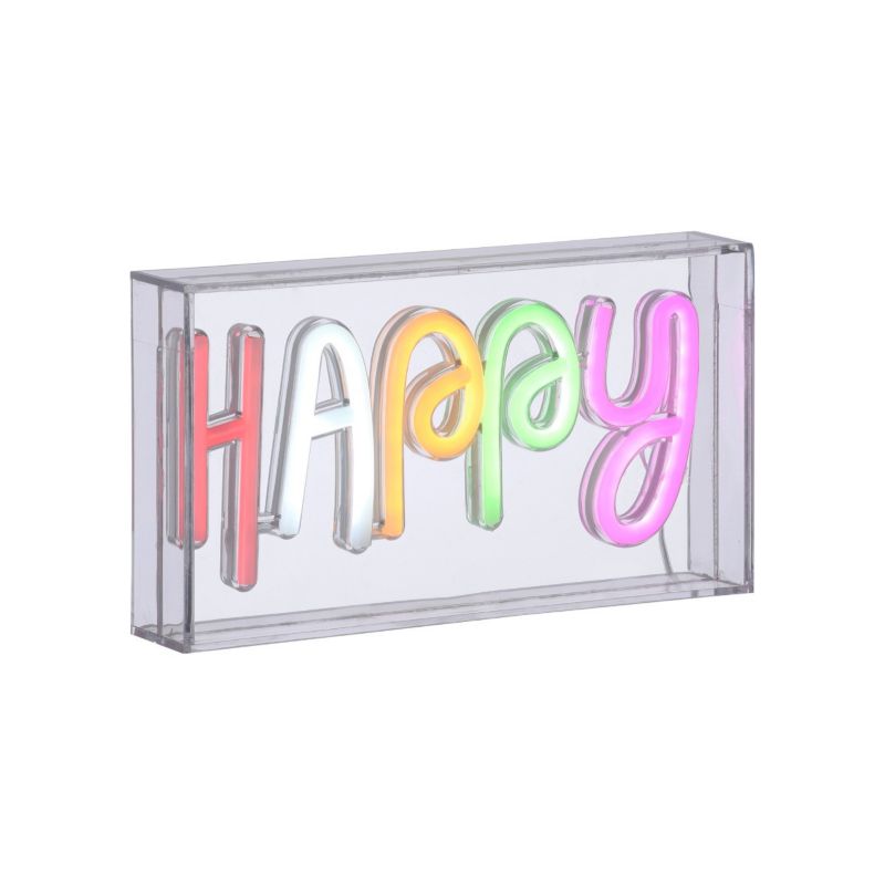 Lampka biurkowa Leuchten Direkt Neon-Happy multikolor LED 6.5W IP20 wym: 12.7 x 4 x 23 cm tworzywo sztuczne - 1 szt.