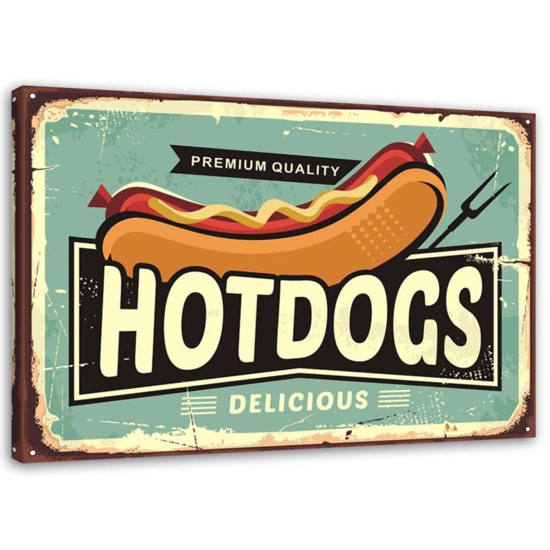 Obraz na płótnie Feeby Retro Hot Dog 30x20cm 1szt