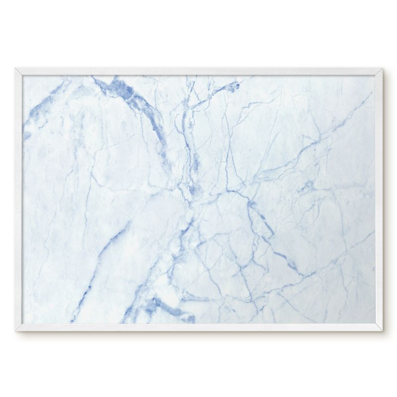 Tablica Magnetyczna Na Magnesy Tulup 70x50 cm Marmurowy design - Biała rama Do salonu, biura 1 szt.