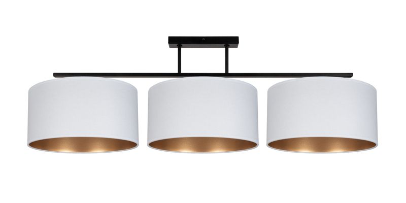 Lampa sufitowa ASTRA HEXE E27 tkanina 3 x 60W biały H0481 1 szt.