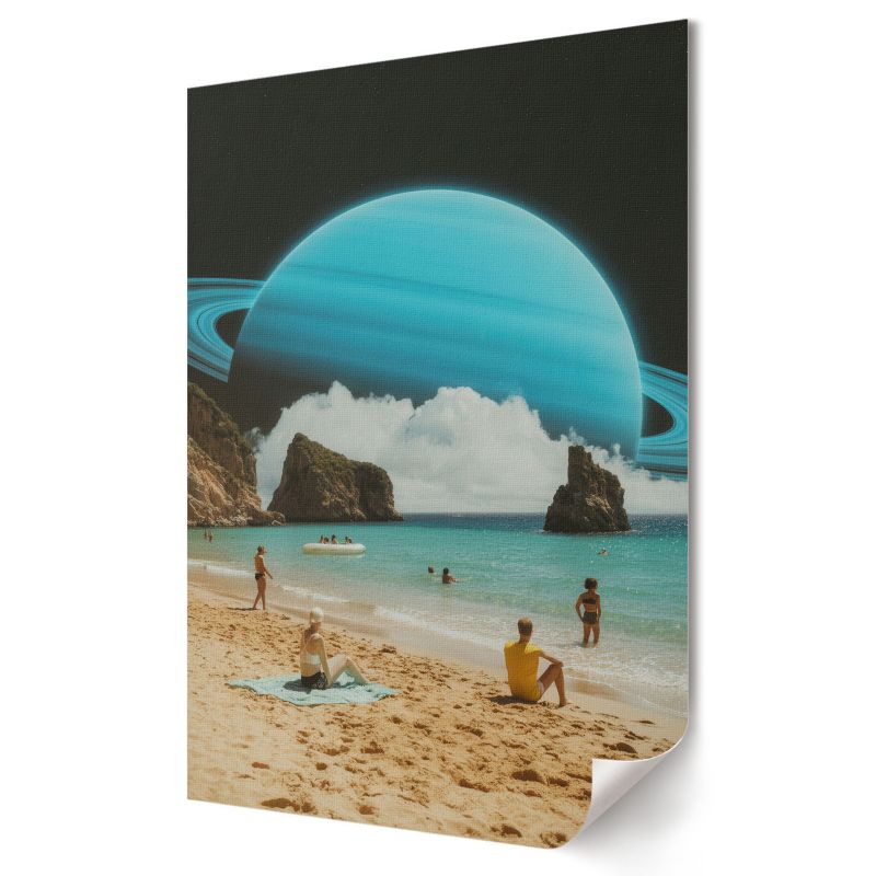 Plakat canvas Wallfluent Format A4 Kosmiczna plaża Kolektyw World Surface 1 szt.