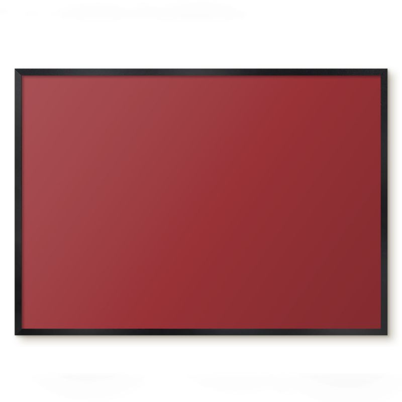 Tablica Magnetyczna Do Sypialni Tulup 70x50 cm Kolor burgundowy - Czarna rama Do salonu, sypialni 1 szt.