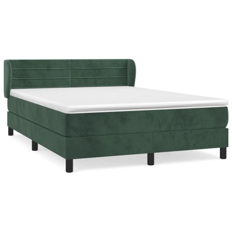Łóżko kontynentalne WaszeMeble 140x200 cm ciemnozielone WM-3127556 1 szt.