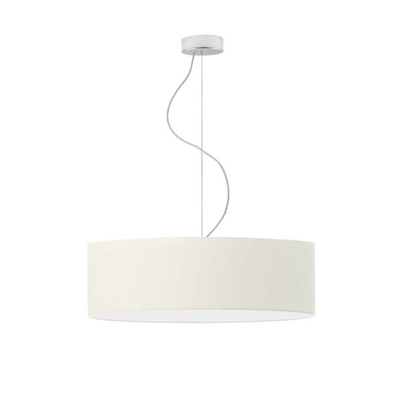 Lampa sufitowa Volta Light Factory żyrandol lampa wisząca z abażurem walec Ecru 60 cm BLUES 1szt.