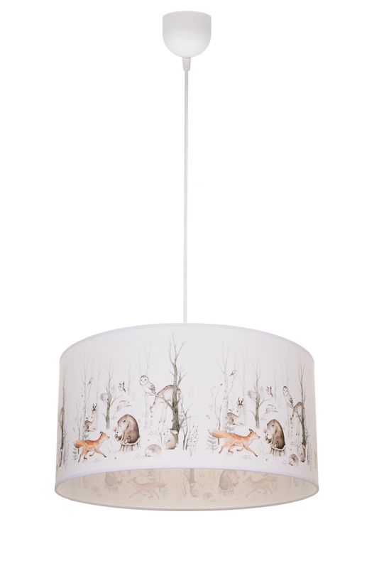 Lampa dziecięca sufitowa wisząca KIDS W LESIE 2 HEXE 1 x 60W E27 biały H0951 1 szt.