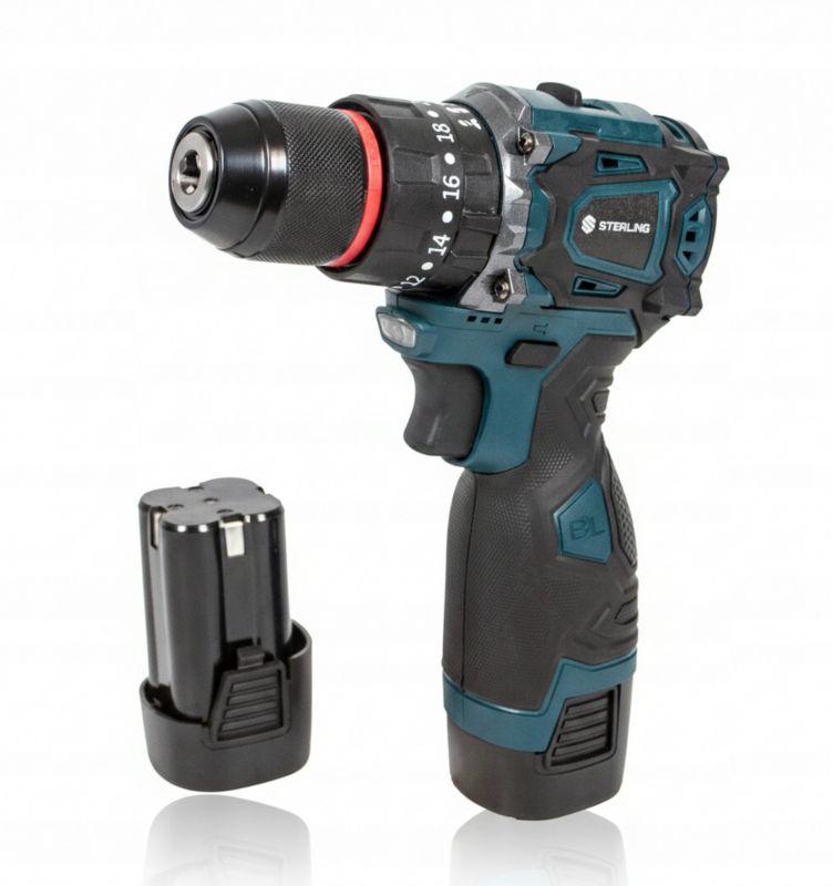 Wiertarko-wkrętarka udarowa Eurotec 16,8 V 40 Nm z 2 akumulatorami 1 kpl.