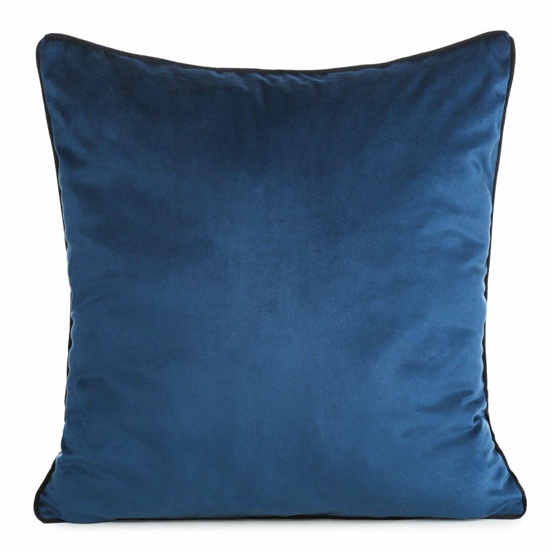 Poszewka GAJA 2 Eurofirany 60 x 60 cm granatowa welwetowa o delikatnym połysku z ozdobną lamówką 1 szt.