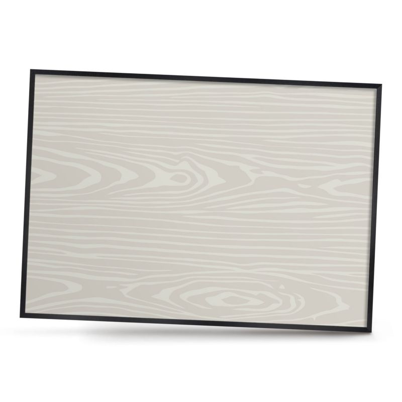 Dekoracyjna tablica magnetyczna ArtPrintCave 100x70 Drewniana struktura w czarnej ramie 1szt