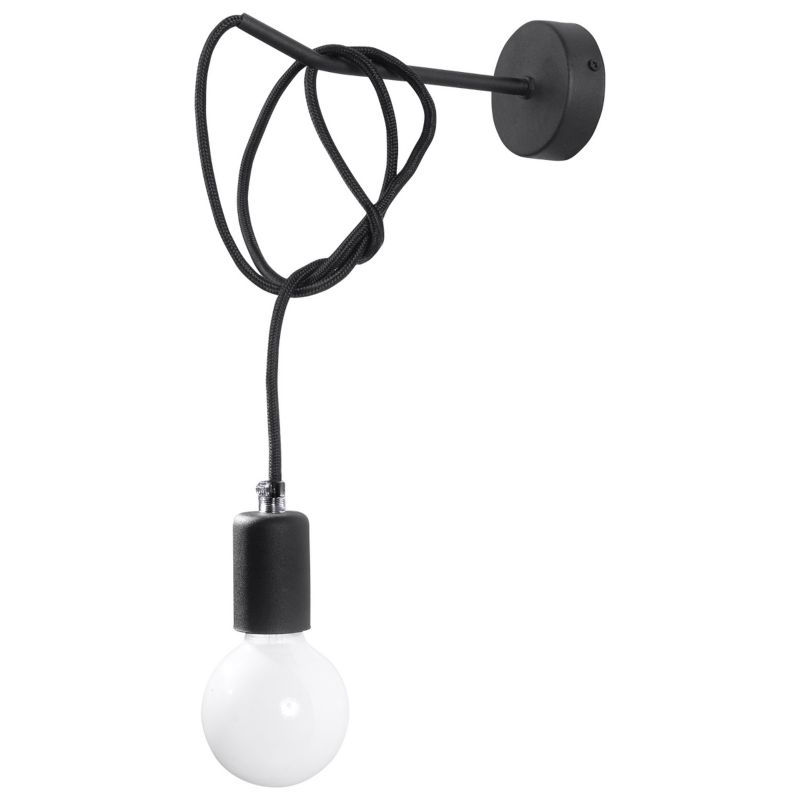 Kinkiet Pure Lume NIKOLO czarny 1xE27x60W IP20 wym:100x23x23cm - 1 szt.