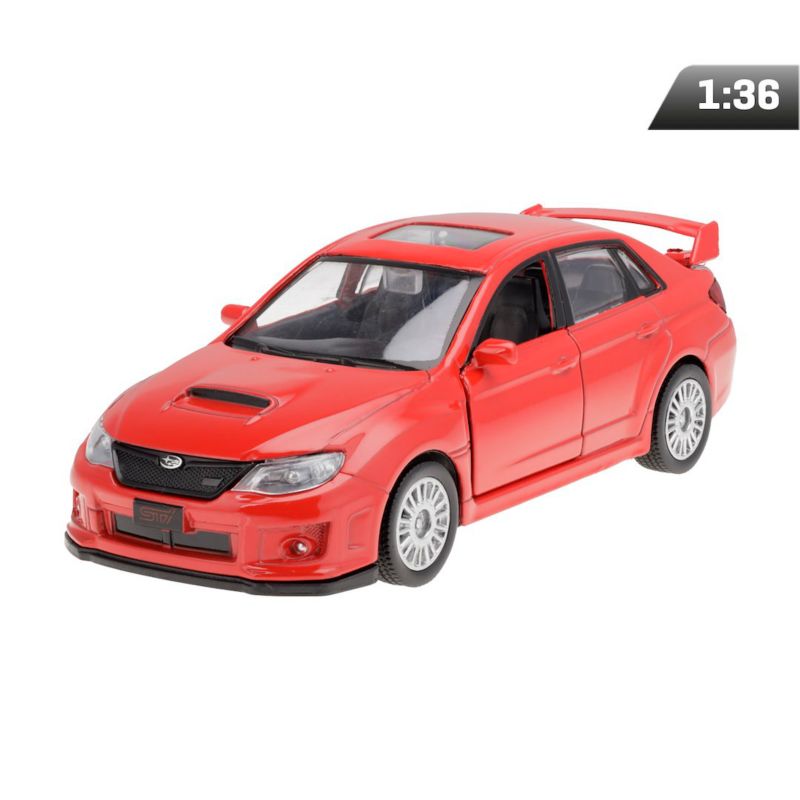 Model 1:36 RMZ Subaru WRX STI 2010, czerwony, Carmotion, 1 szt.