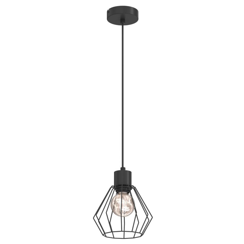 Lampa wisząca Luminex Parkla czarna 1xE27x15W IP20 wym: 110x16x16cm - 1 szt.