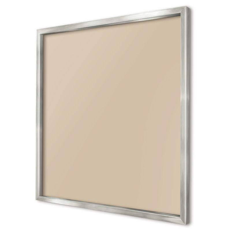 Tablica magnetyczna dekoracyjna Wallfluent 50x50 Beżowy pomarańcz w srebrnej ramie 1szt