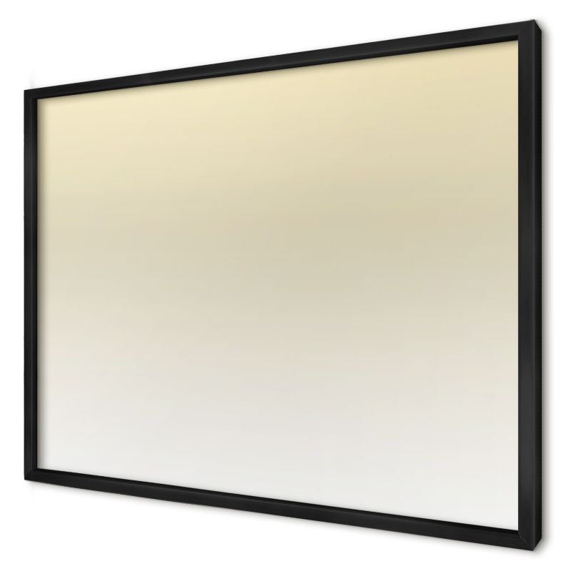 Tablica magnetyczna do salonu Wallfluent 70x50 Kremowy gradient w czarnej ramie 1szt