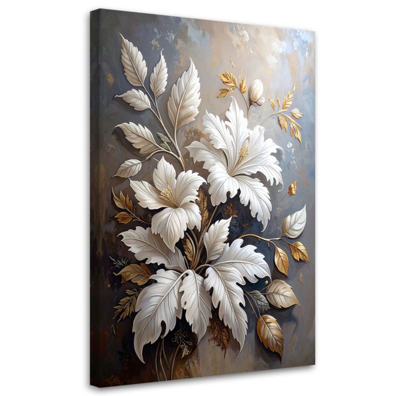 Obraz do salonu sypialni loftu kuchni biura Feeby Liście akantu 80x120cm 1szt