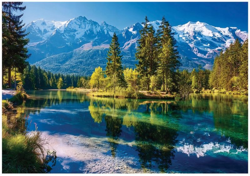 Fototapeta Góry Krajobraz Natura Jezioro WALLARENA 250x175 cm Tapeta Do Sypialni Salonu Kuchni 1 szt.