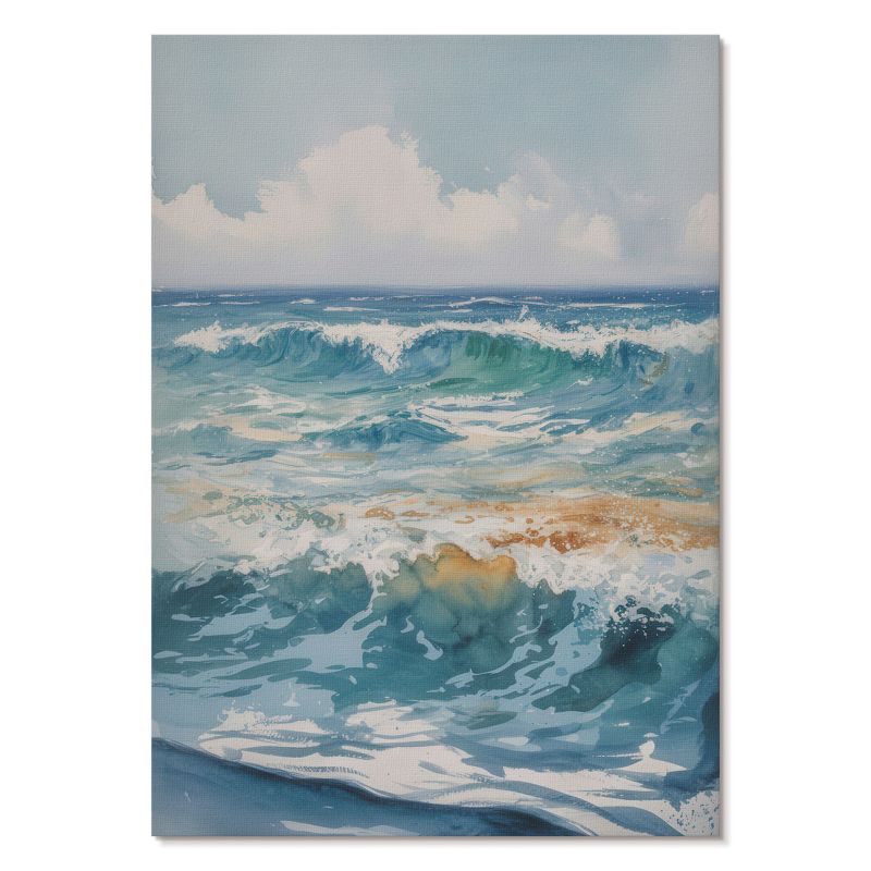 Plakat na Ścianę Tulup 29,7x42 cm (A3) Fale morskie Do salonu, sypialni, biura 1 szt.