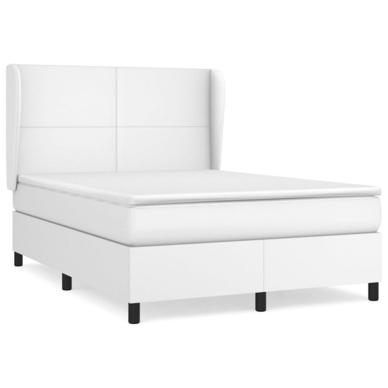 Łóżko kontynentalne WaszeMeble 140x200 cm białe WM-3128914 1 szt.