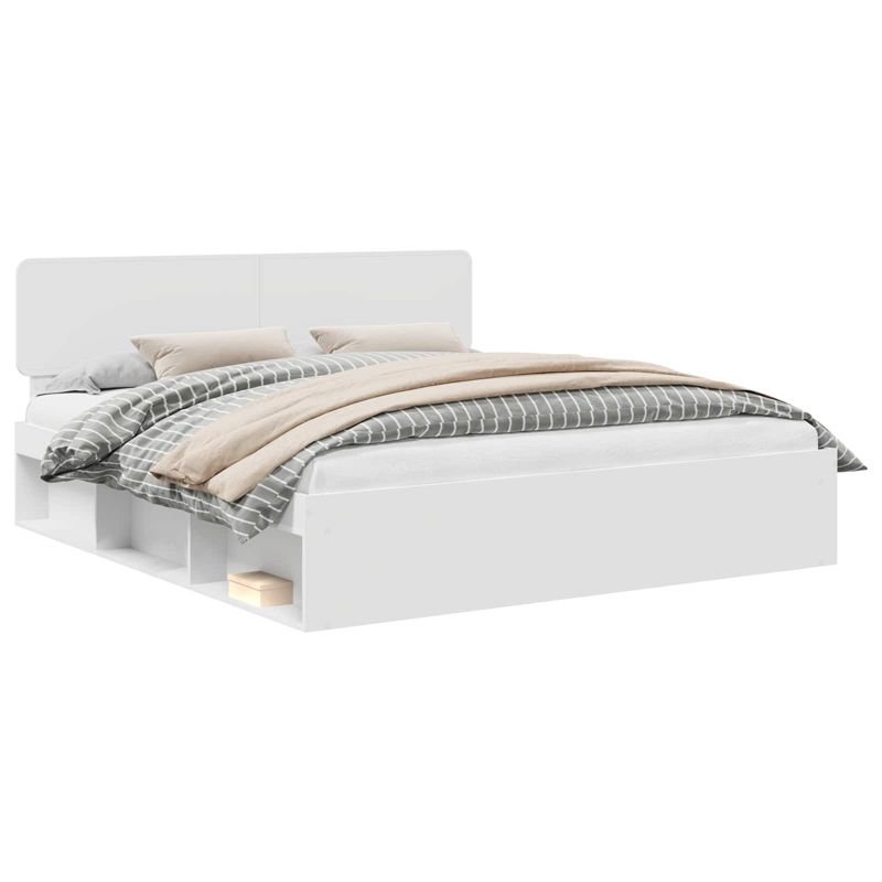 Łóżko Drewniane WaszeMeble 200x200 cm Białe WM-3412033 1 szt.