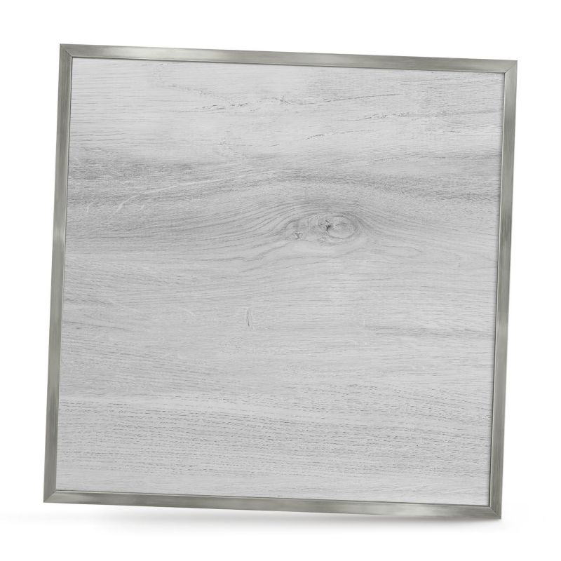 Tablica magnetyczna dekoracyjna ArtPrintCave 50x50 Drewniana struktura w srebrnej ramie 1szt