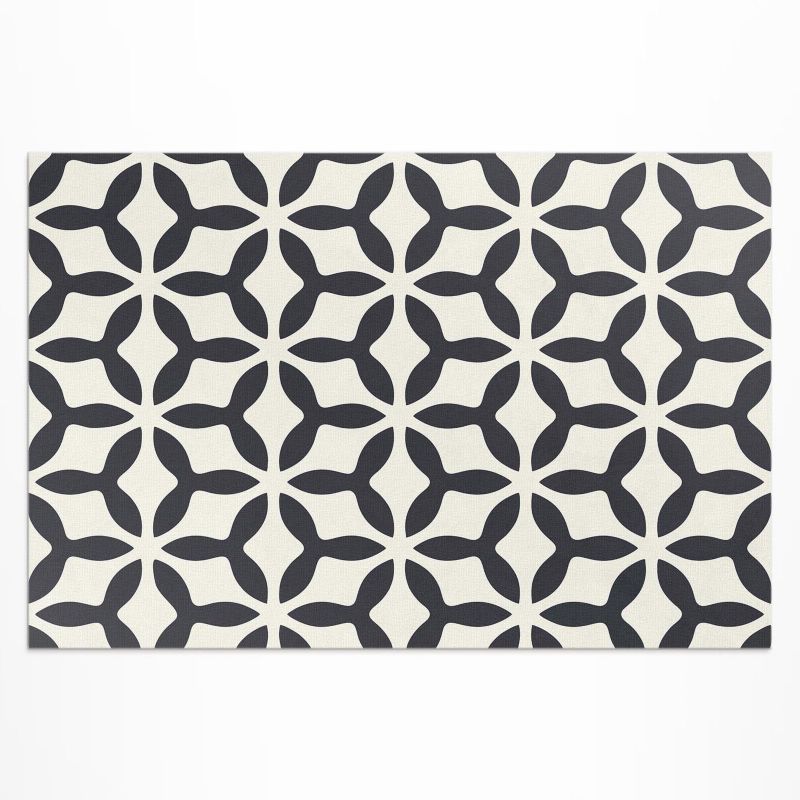 Zewnętrzny Dywan Winylowy Wallfluent 60x90 cm Nowoczesny geometryczny wzór 1 szt.
