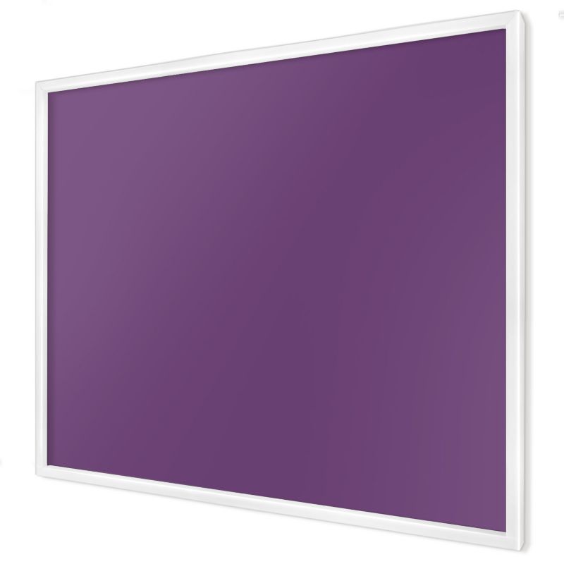 Ozdobna tablica magnetyczna Wallfluent 80x60 Mocny fiolet w białej ramie 1szt