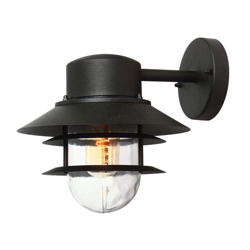 Kinkiet ścienny zewnętrzny Elstead Copenhagen czarny 1 x E27 x 60W IP44 wym: 23,6 x 22 x 26 cm - 1 szt.
