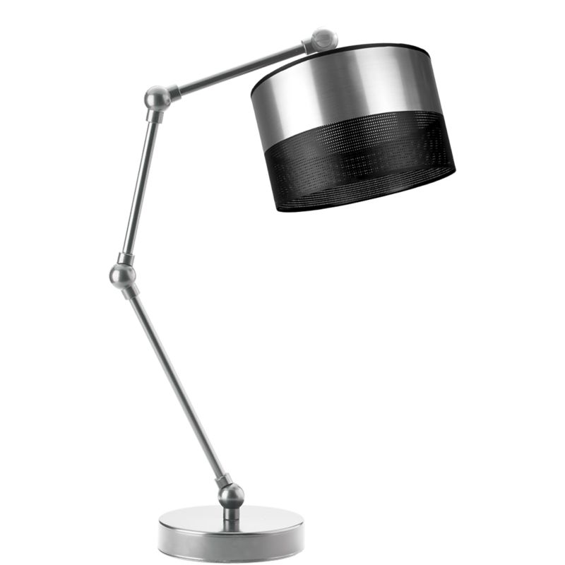Lampka Nocna Volta Light Factory Soul Abażur Srebrny1xE27 1szt.