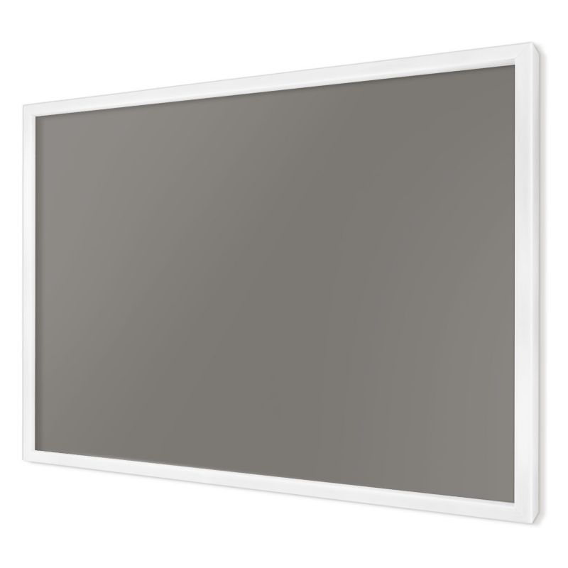 Dekoracyjna tablica magnetyczna Wallfluent 60x40 Ciemny szary w białej ramie 1szt