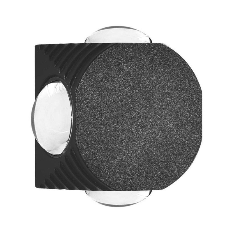Kinkiet ścienny zewnętrzny V-TAC czarny LED 4W 3000K 390lm IP54 wym: 5 x 5 x 3 cm aluminium - 1 szt.