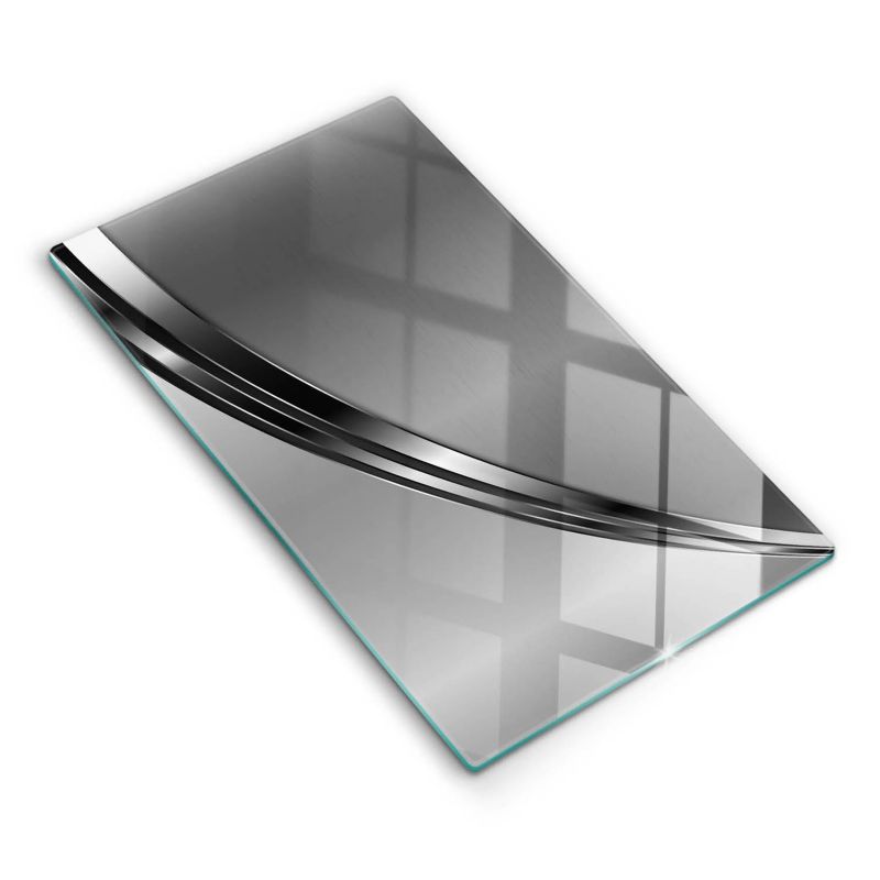 Szklana deska do krojenia Wallfluent 30x52 cm Metalowa abstrakcja 1 szt.